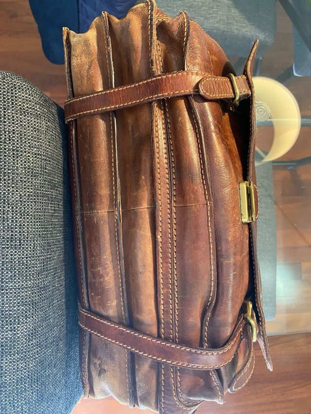 Borsa The Bridge in cuoio marrone