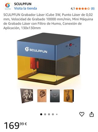 Grabador Láser SCULPFUN iCube 3W