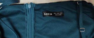 Vestido fiesta verde y negro Talla XL