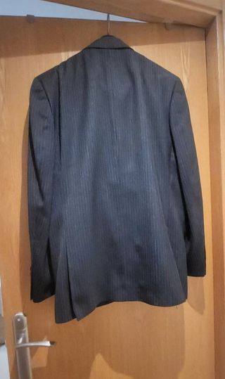 Traje de chaqueta gris hombre