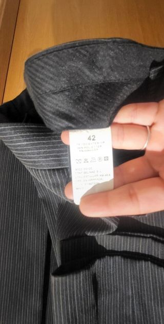Traje de chaqueta gris hombre