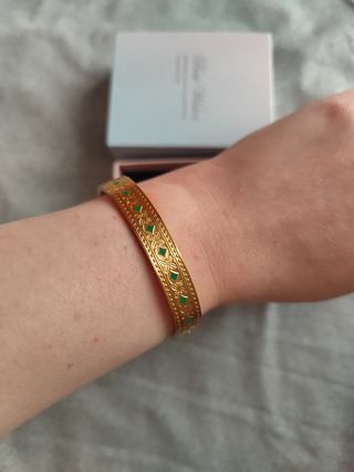 Pulseras de oro 18 k.liminada