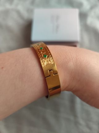 Pulseras de oro 18 k.liminada