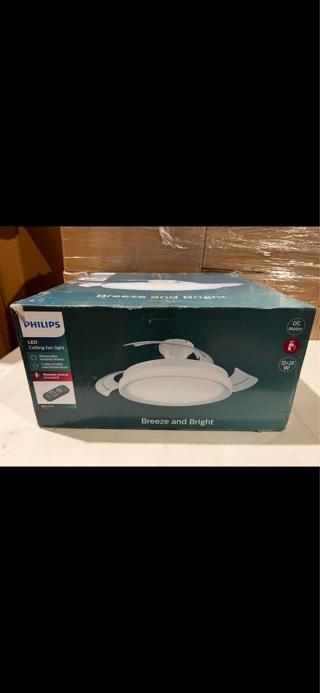 Ventilador Techo Philips Bliss LED 28W Blanco
