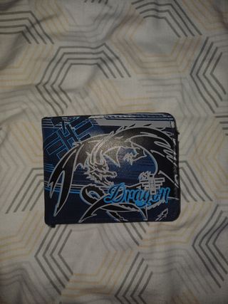 Cartera Dragon Azul y Negra