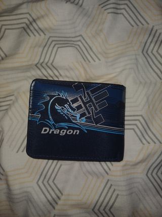 Cartera Dragon Azul y Negra
