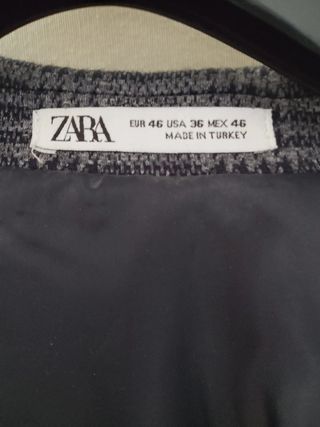Blazer Príncipe de Gales Zara Talla 46