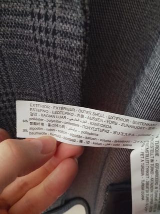 Blazer Príncipe de Gales Zara Talla 46