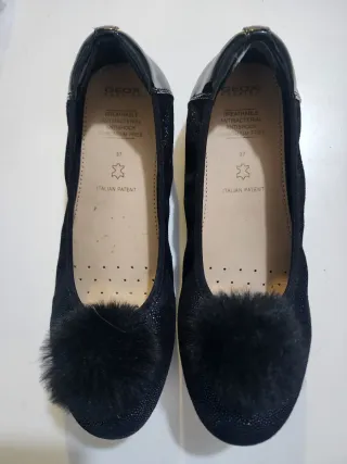 Bailarinas Geox Niña Talla 37 Negro
