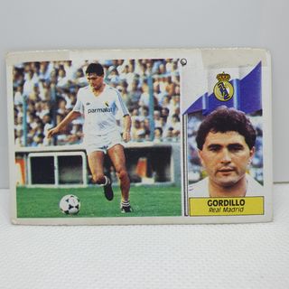 ⚽️ CROMO DE FUTBOL GORDILLO REAL MADRID LIGA 86-87