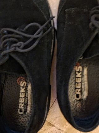 Zapatos Creeks Negros Piel Talla 37