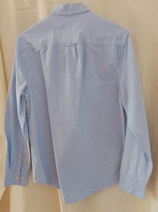 Camisa azul celeste algodón Talla S