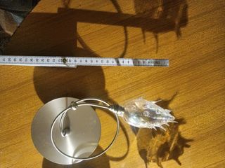 Coppia di Applique moderna base cromata vetro