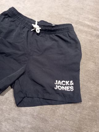 Bañador Jack & Jones Negro Talla 12 Años. Nuevo.