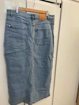 Falda midi vaquera Lefties Talla L