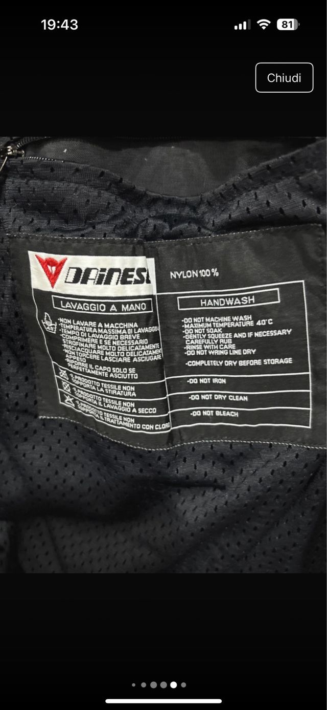 Giubbotto Dainese in nylon