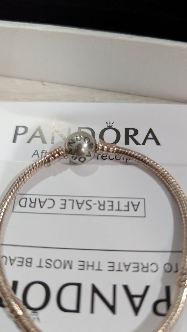 Bracciale Pandora Cuore Pavé Oro Rosa originale 