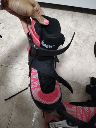 Patines en línea para niña talla ajustable 33 - 36