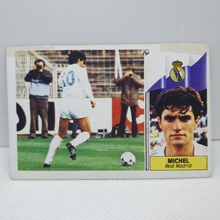 ⚽️ CROMO DE FUTBOL MICHEL REAL MADRID LIGA 86-87 