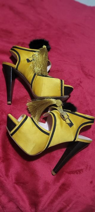 Zapatos Patricia Rosales amarillo limon