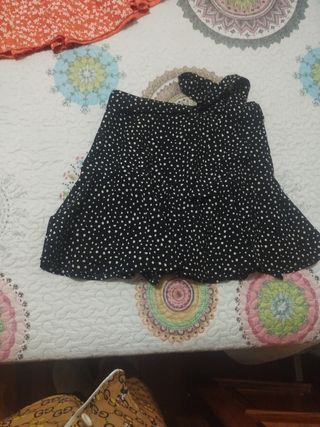 Falda pantalón corta lunares