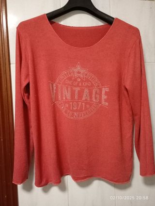 Jersey caldera con estampado vintage