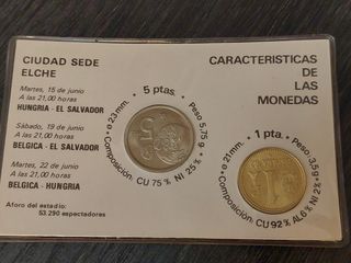 Monedas Oficiales Mundial España 1982 