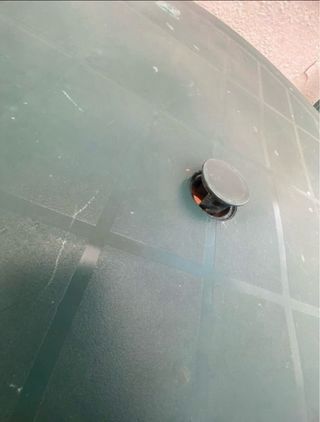 Juego terraza mesa y 2 sillas verde