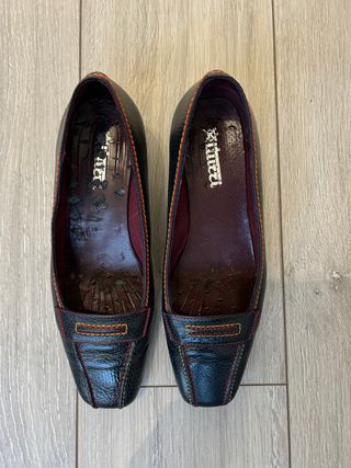 Zapatos de tacón azul talla 39
