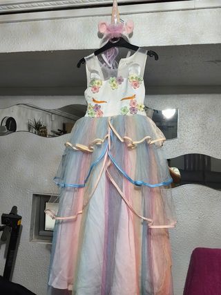 Disfraz Vestido Unicornio Arcoíris