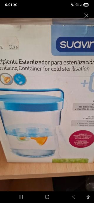 Contenedor Esterilizador Suavinex Frío