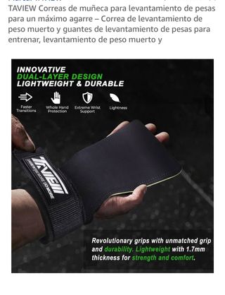 TAVIEW Correas Muñeca Levantamiento Pesas