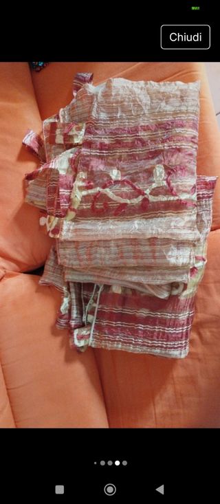 2 Tendoni ricamo bordeaux e oro + omaggio calamite