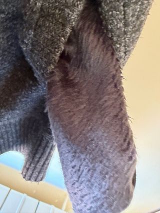 Chaqueta de punto gris hombre