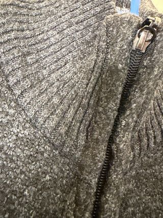 Chaqueta de punto gris hombre