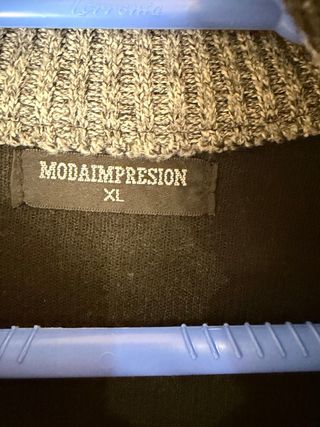 Chaqueta de punto gris hombre