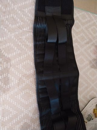 Faja Lumbar Soporte Espalda Negra