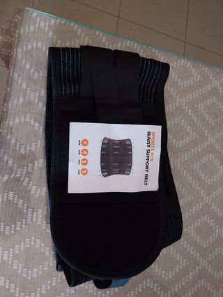 Faja Lumbar Soporte Espalda Negra