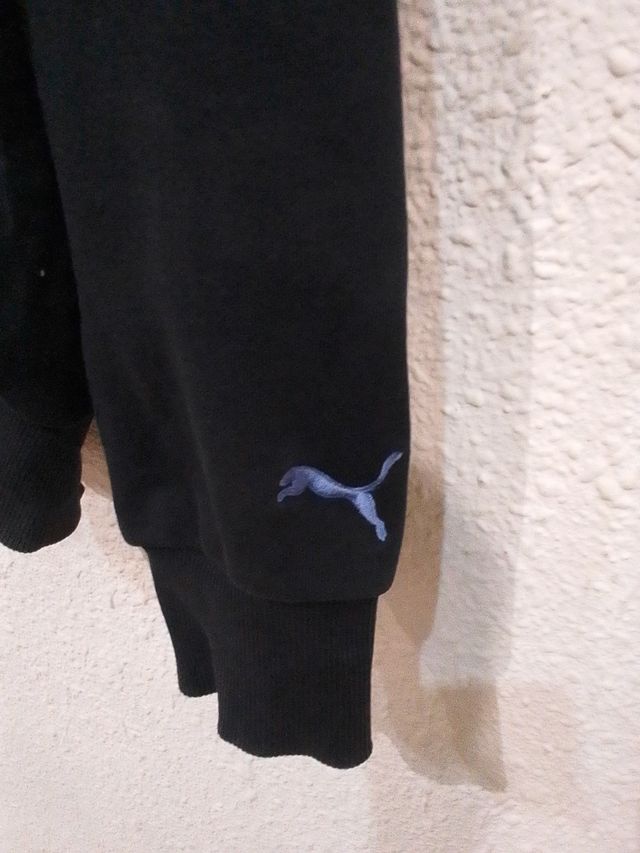 Sudadera Puma Negra con Logo