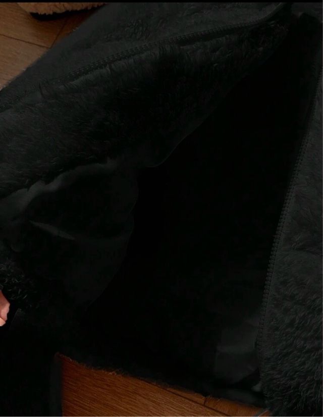 Cazadora negra corta mujer Talla M