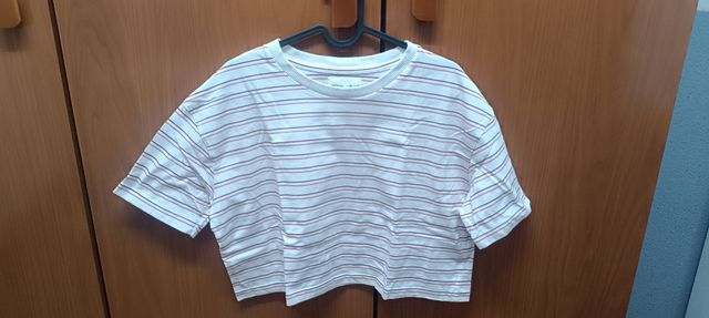 Camisetas crop de rayas