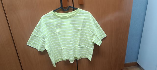Camisetas crop de rayas