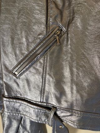 Chaqueta Zara plateada mujer