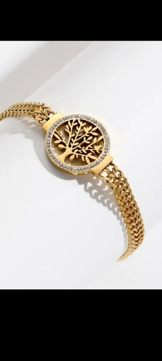 Pulsera chapado en oro 18 k