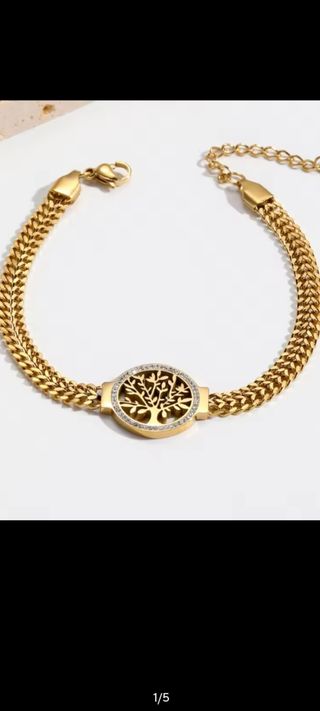 Pulsera chapado en oro 18 k