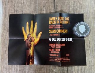 James Bond Goldfinger 1/2 Onza Plata/PROOF
