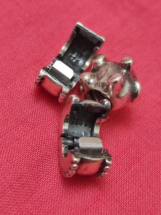 2 topes y 1 charm perro Pandora originales