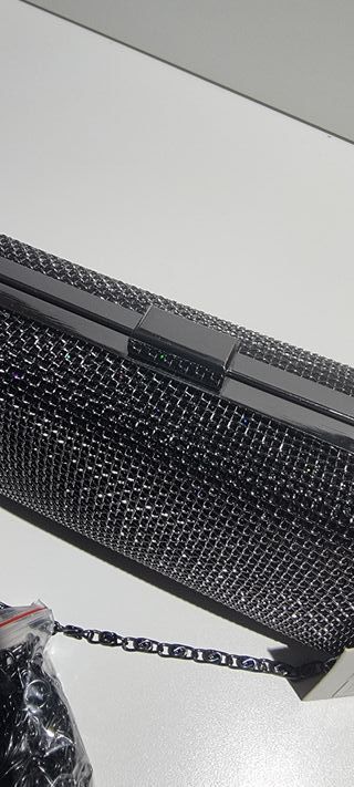 Bolso Clutch Fiesta Negro. Nuevo con etiqueta