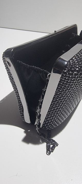 Bolso Clutch Fiesta Negro. Nuevo con etiqueta