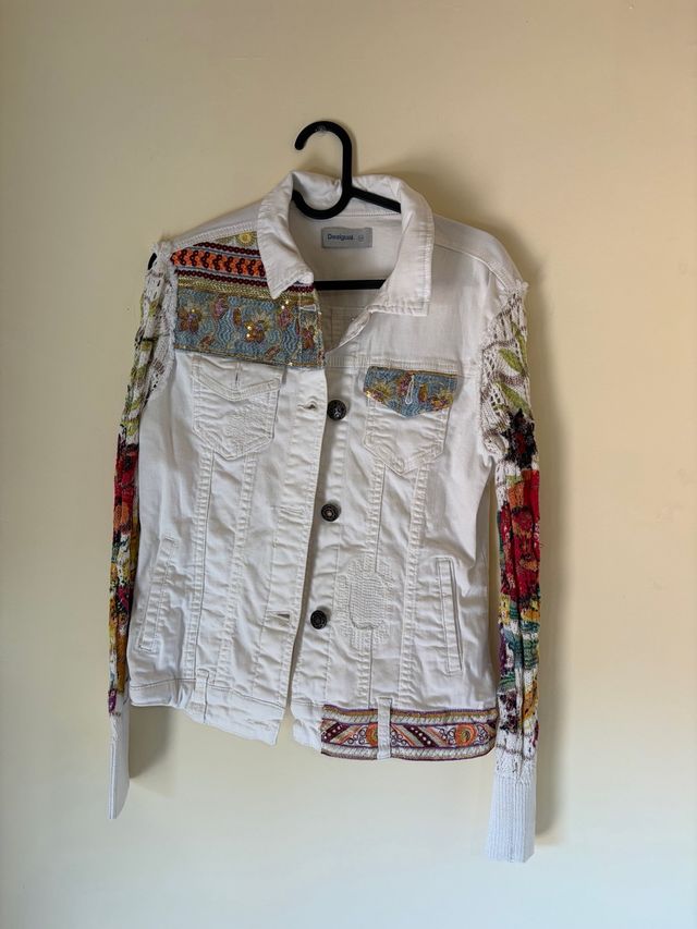 Cazadora Desigual Blanca Mujer